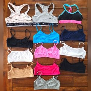 sports bras, girls size s/m